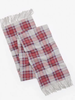 J.McLaughlin Jaipur Cashmere Scarf in St Augustine Plaid LightGrayMulti Sale
