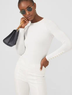 J.McLaughlin Jamey Sweater White Hot