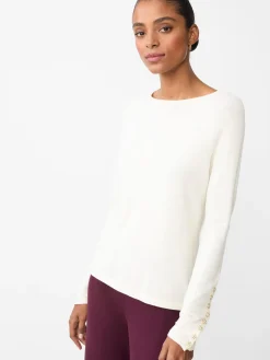 J.McLaughlin Jamey Sweater EgretWhite Sale
