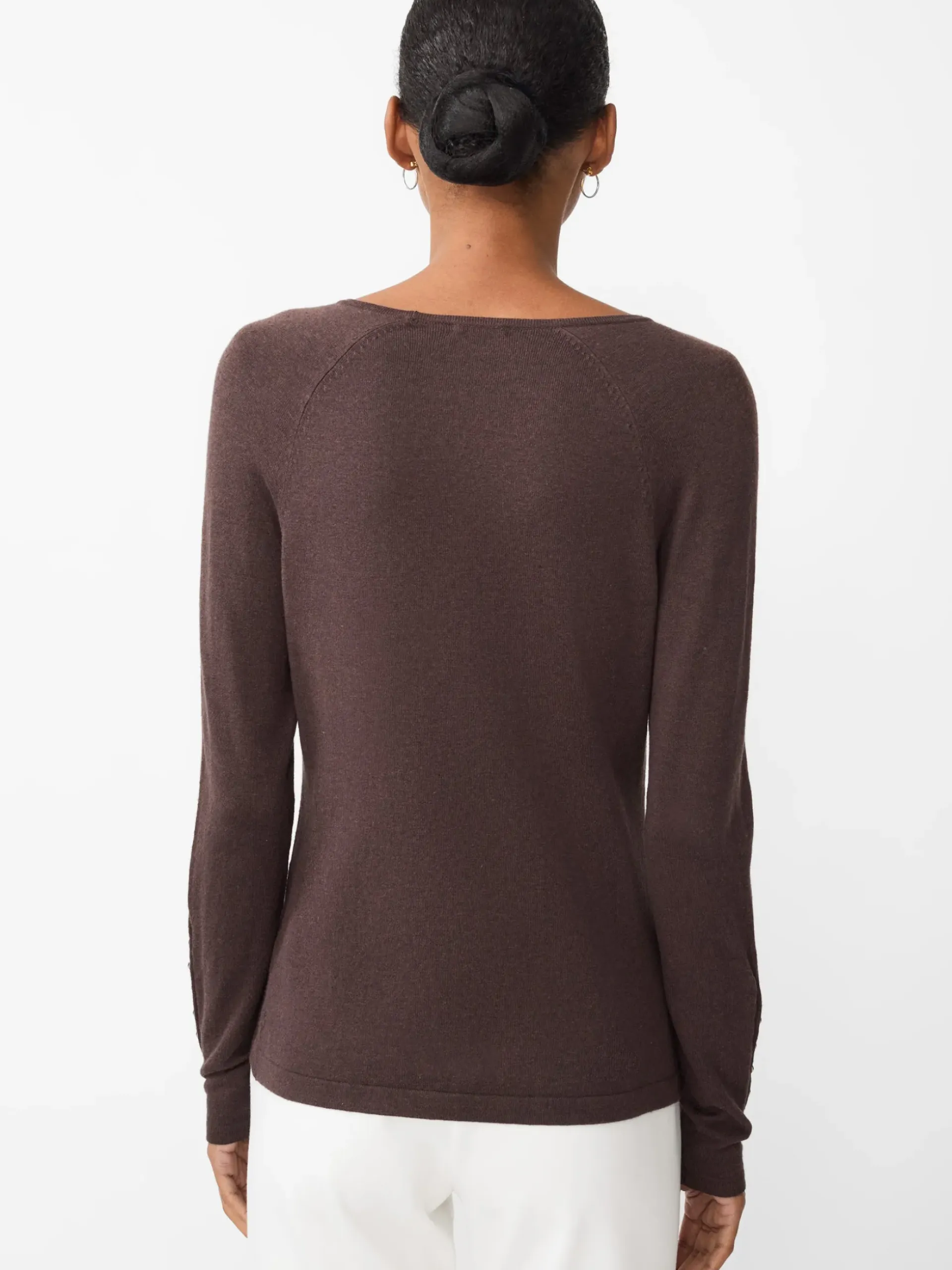 J.McLaughlin Jamey Sweater HeatherBrown Hot