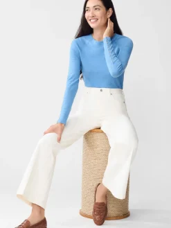 J.McLaughlin Jamey Sweater LightChambray Hot