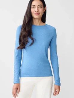 J.McLaughlin Jamey Sweater LightChambray Hot