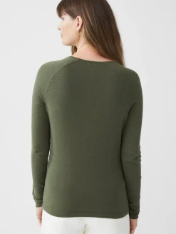 J.McLaughlin Jamey Sweater OliveGreen Clearance