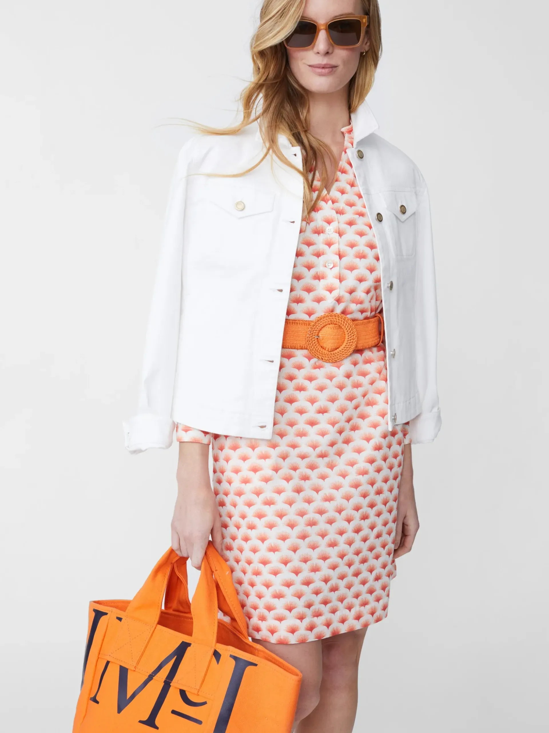 J.McLaughlin Logo Tote Bag Orange Online