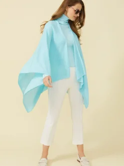 J.McLaughlin Julia Cashmere Wrap Aqua Hot