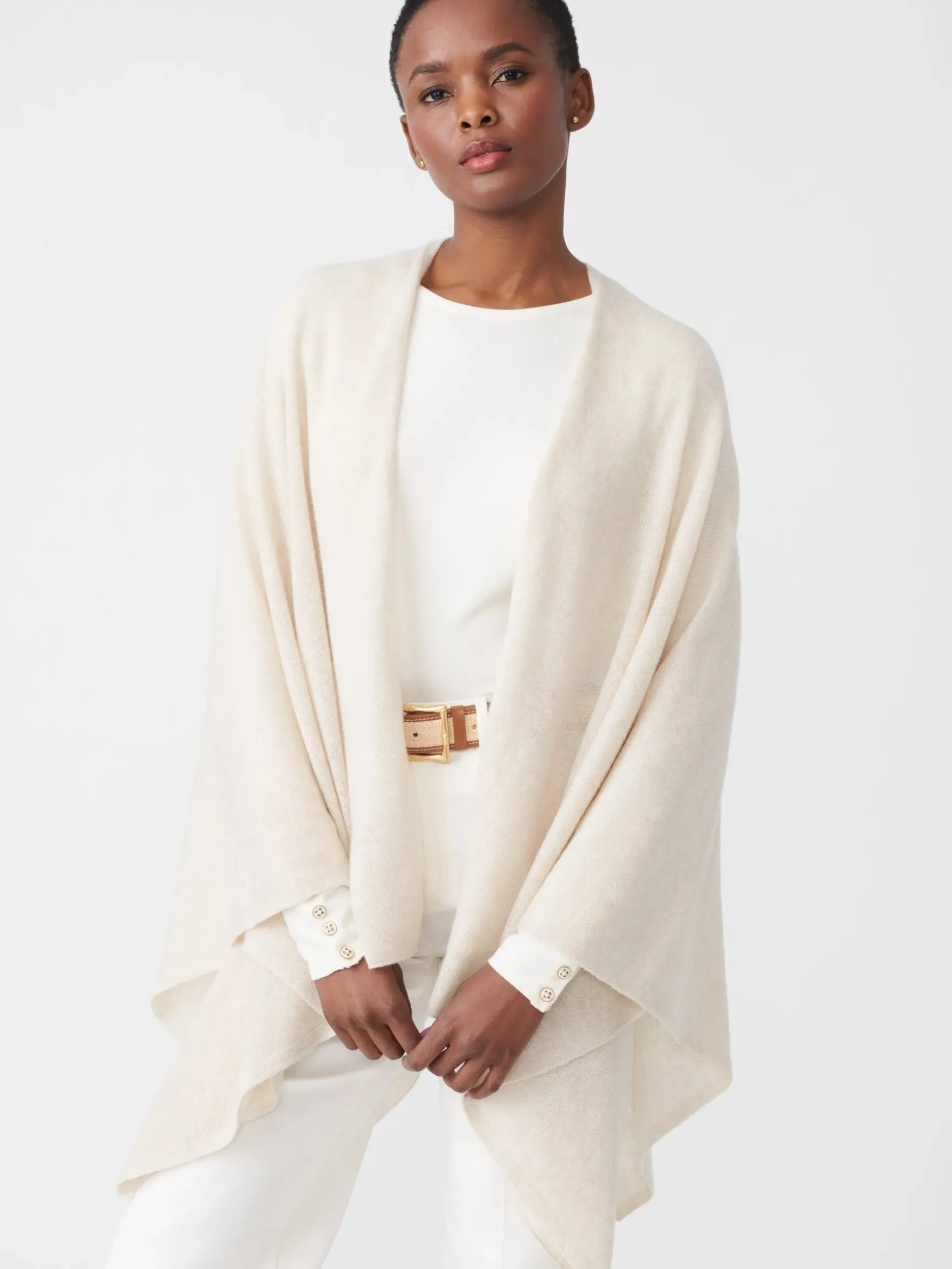 J.McLaughlin Julia Cashmere Wrap Oatmeal Best