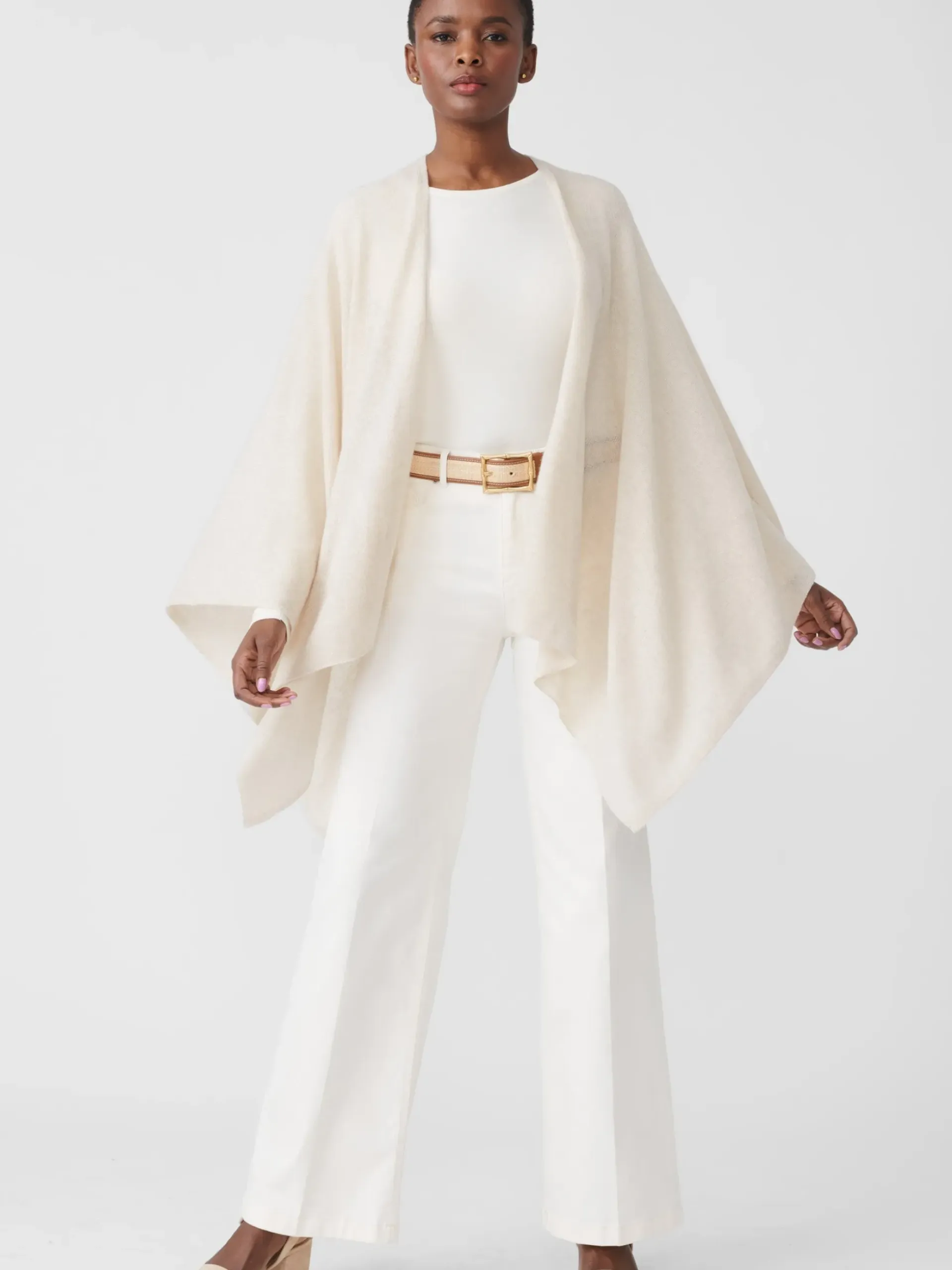 J.McLaughlin Julia Cashmere Wrap Oatmeal Best