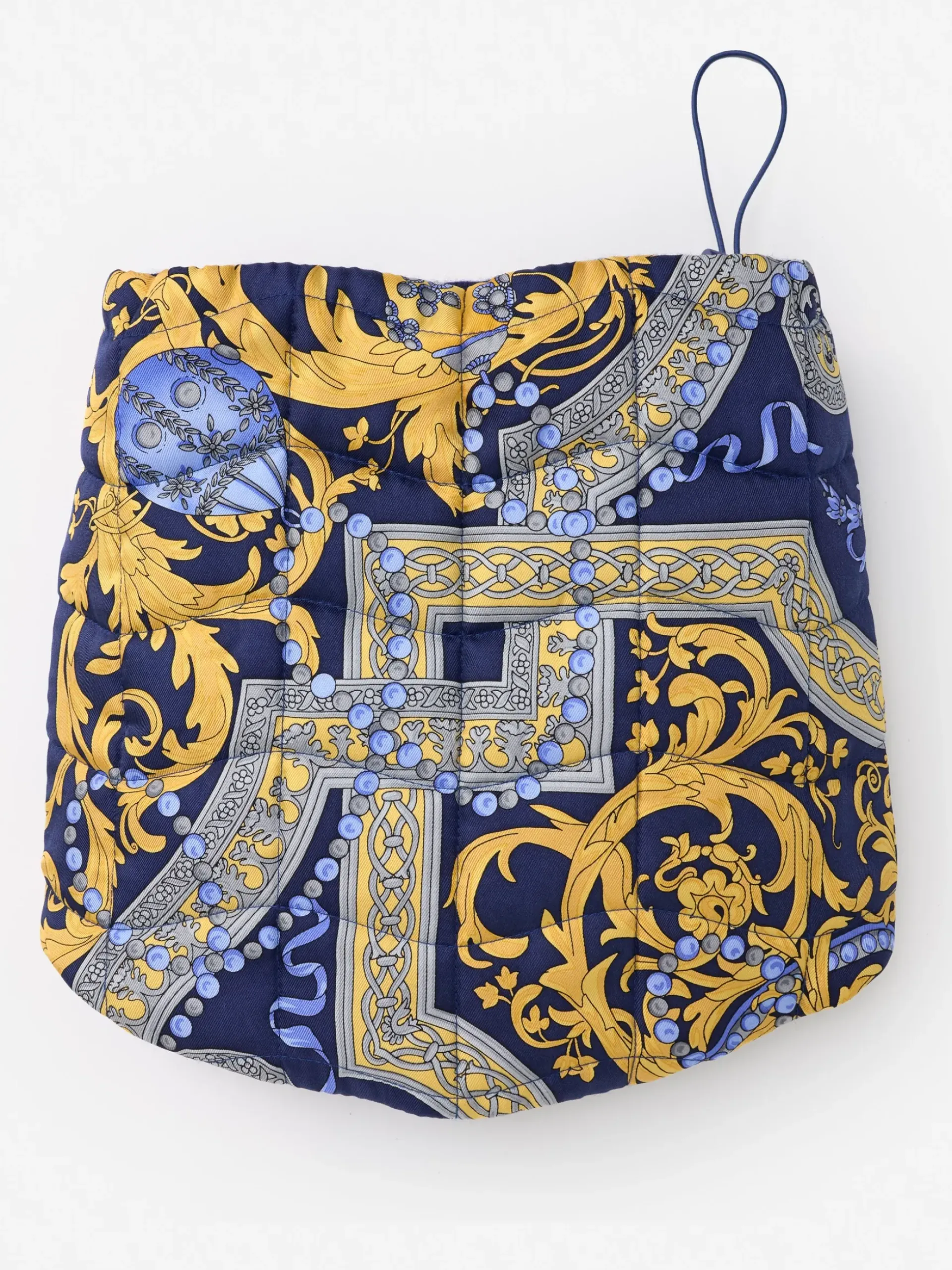 J.McLaughlin Karlie Snood in Faberge Egg Navy/Gold/Gray Clearance