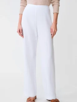 J.McLaughlin Kilian Linen Blend Pants White Discount
