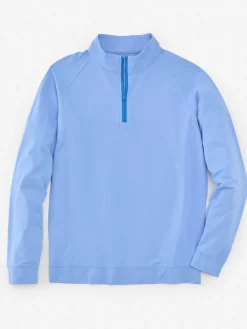 J.McLaughlin Kosta Performance 1/2 Zip Periwinkle New