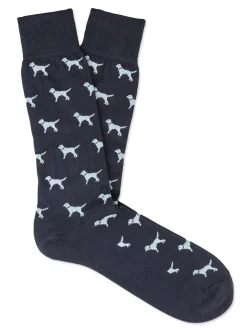 J.McLaughlin Labrador Socks Navy/Blue Fashion
