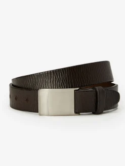 J.McLaughlin Leather Distressed Belt Brown Clearance