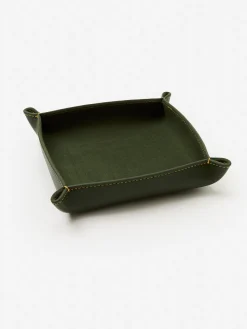 J.McLaughlin Leather Trinket Tray Green Clearance