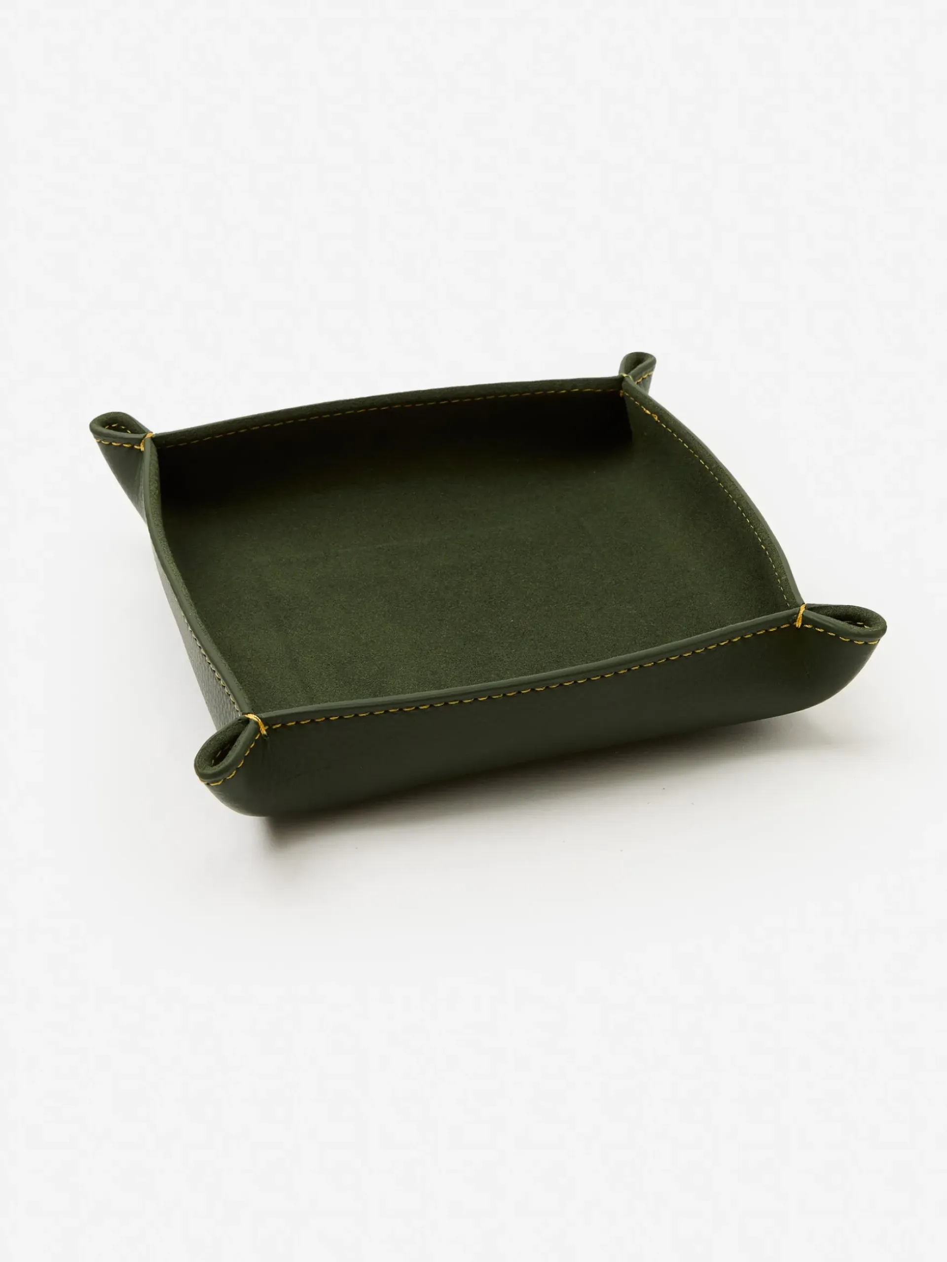 J.McLaughlin Leather Trinket Tray Green Clearance