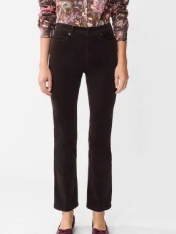 J.McLaughlin Lenni Velvet Jeans DarkChocolate Sale