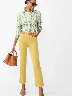 J.McLaughlin Lenni Velvet Jeans Chartreuse Online