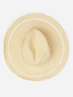 J.McLaughlin Maribel Wide Brim Hat OffWhite Discount