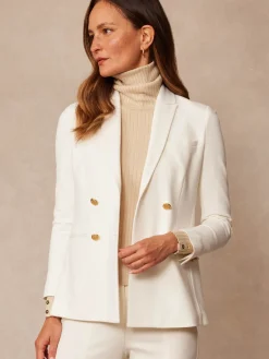 J.McLaughlin Marlowe Blazer EgretWhite Best