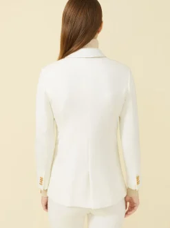 J.McLaughlin Marlowe Blazer EgretWhite Best