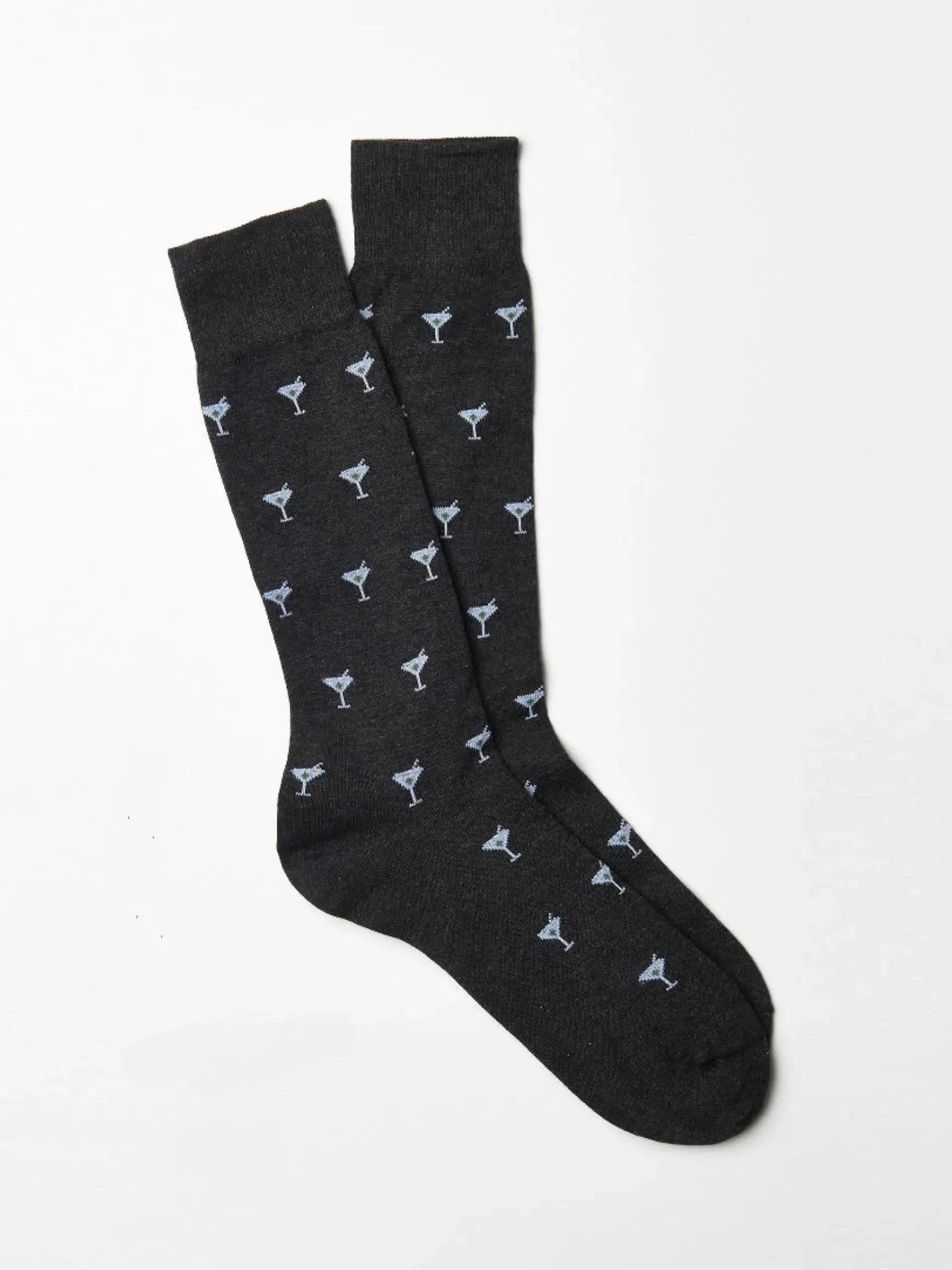 J.McLaughlin Martini Socks DarkHeatherGray Best