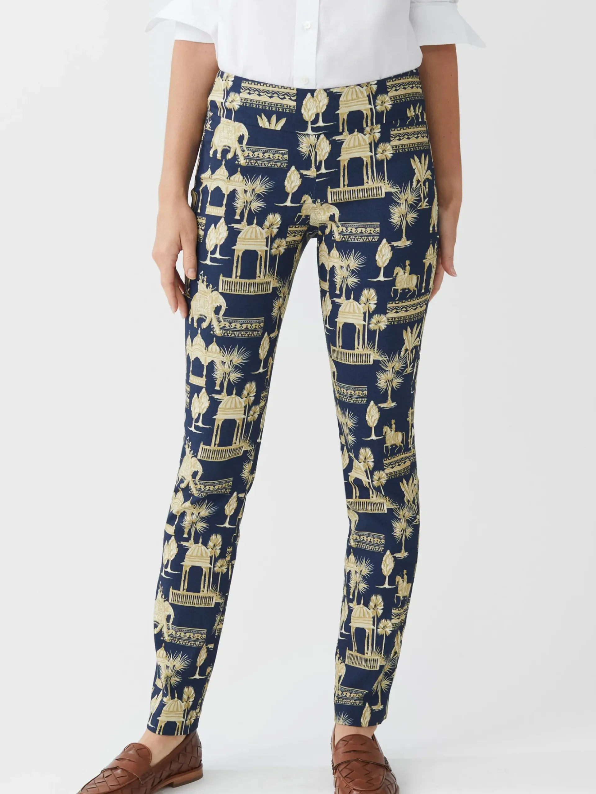 J.McLaughlin Masie Pants in Desert Toile Navy/Tan Sale