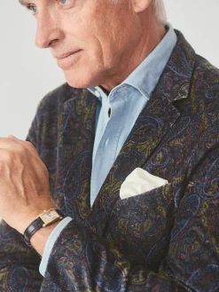 J.McLaughlin McCown Sport Coat in Paisley Blue/Brown/Yellow/Red Outlet
