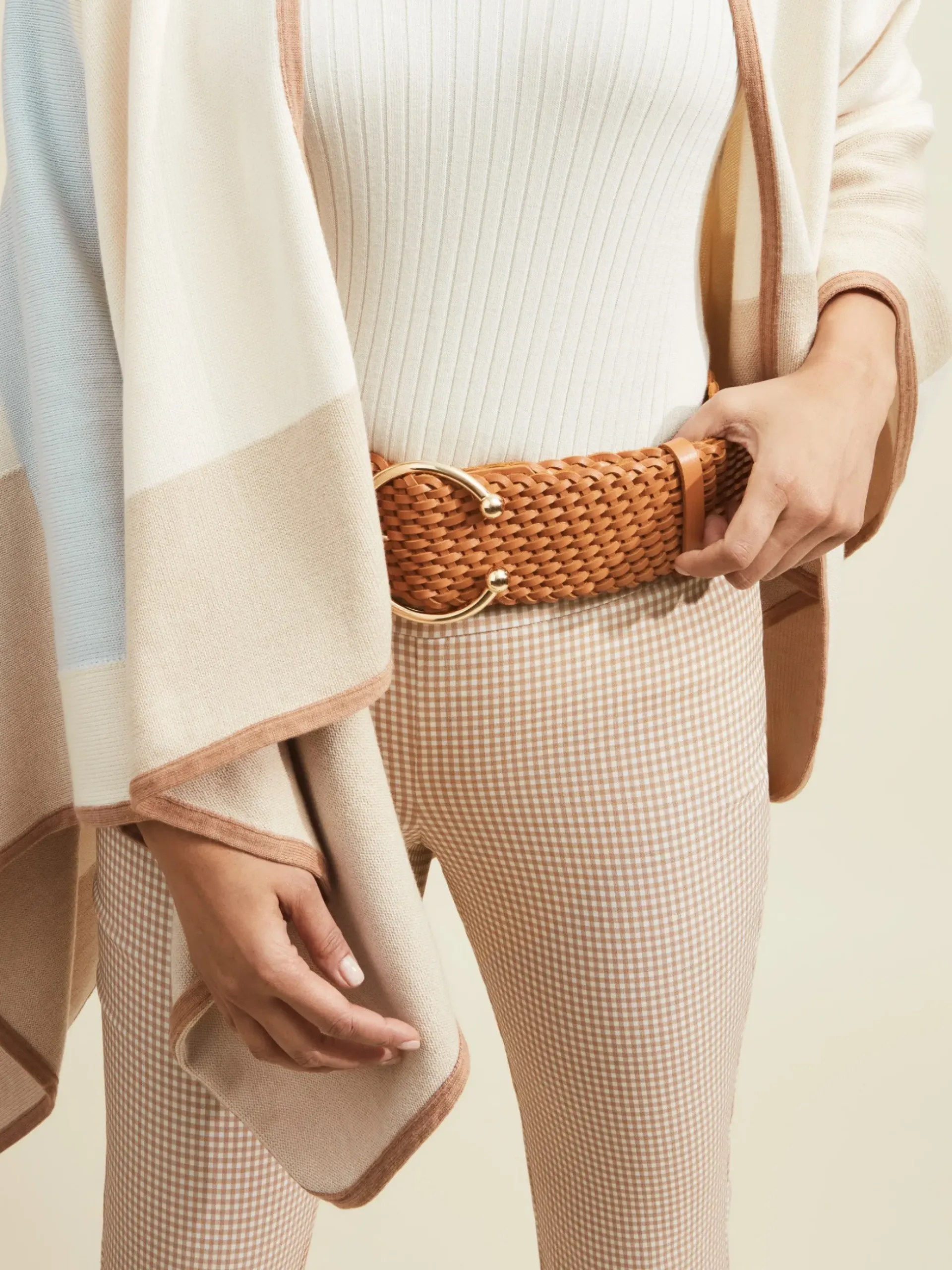 J.McLaughlin Merriwether Belt Natural Fashion
