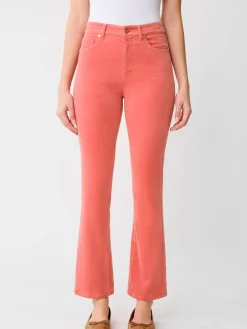 J.McLaughlin Milburn Velvet Jeans DeepCoral Clearance
