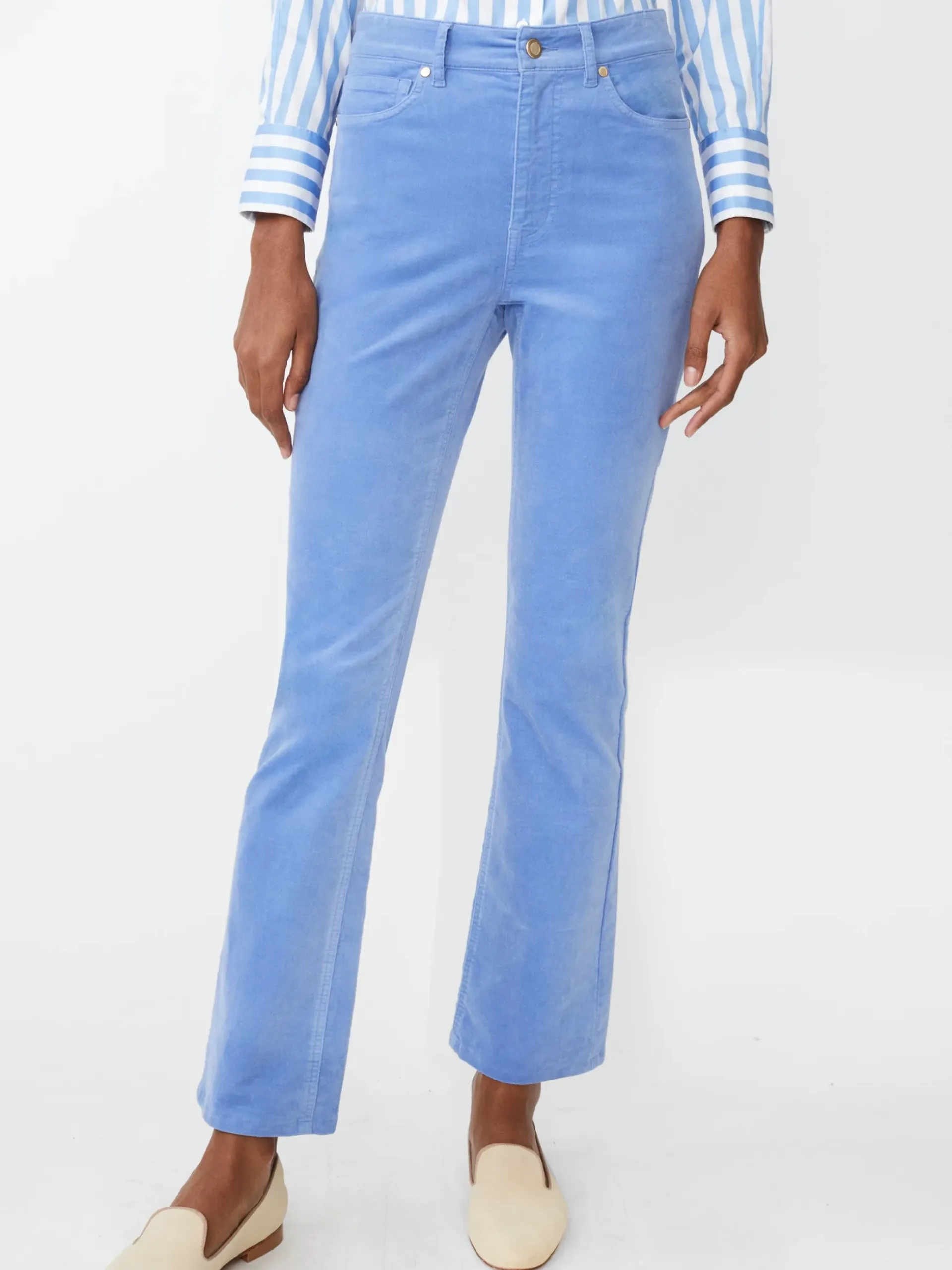 J.McLaughlin Milburn Velvet Jeans MidBlue Sale