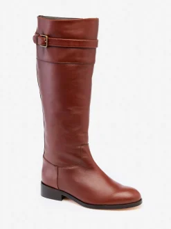 J.McLaughlin Millbrook Leather Boots Brown Outlet