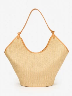 J.McLaughlin Minetta Straw Tote Bag Natural Sale
