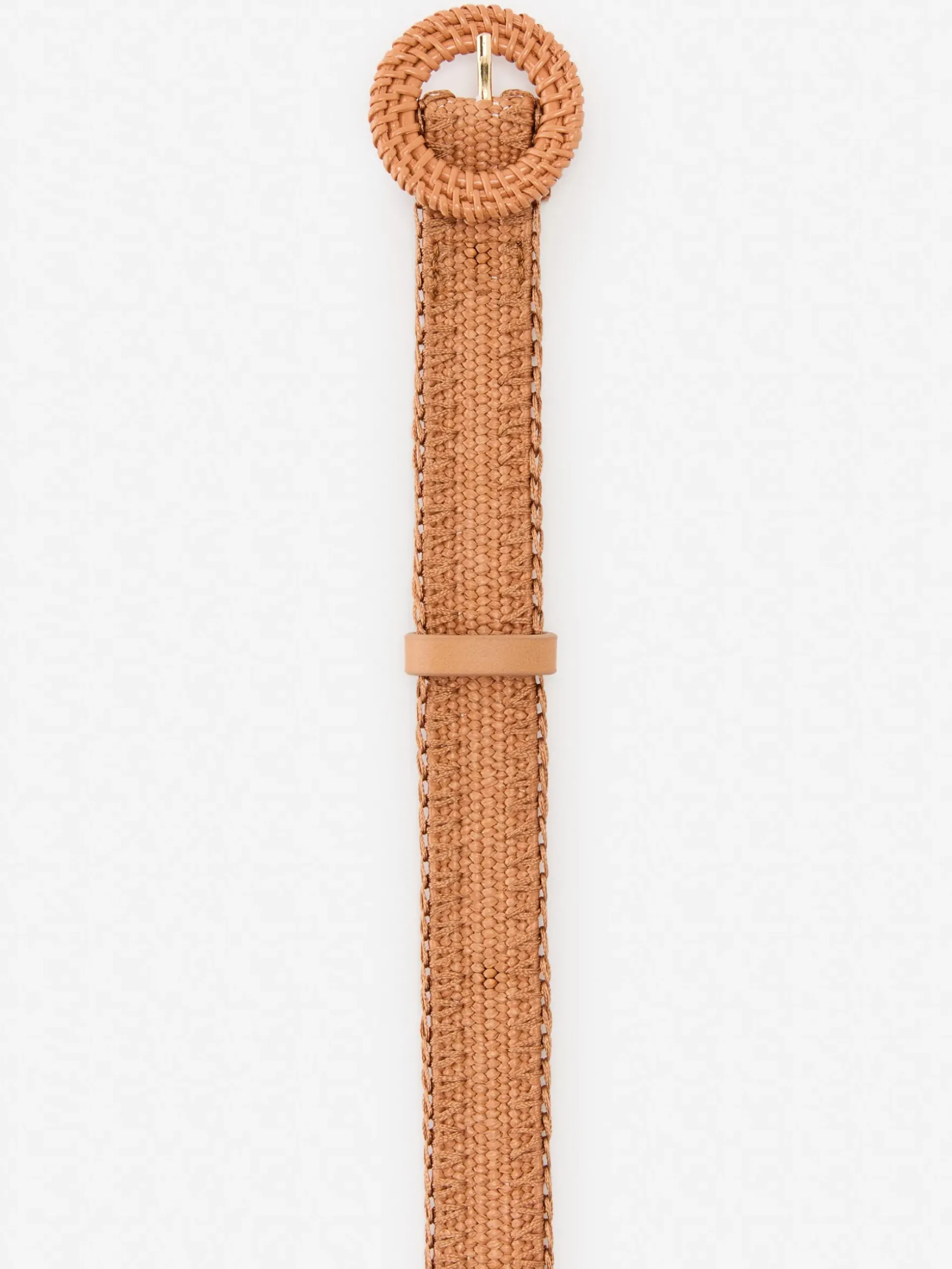 J.McLaughlin Mini Popie Grasscloth Belt Pecan Clearance