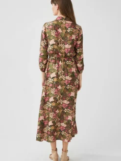 J.McLaughlin Mollie Dress in Verdant Garden Olive/Khaki Hot