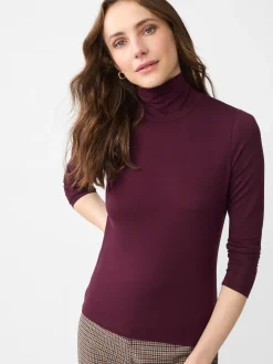 J.McLaughlin Nadia Turtleneck Burgundy Clearance
