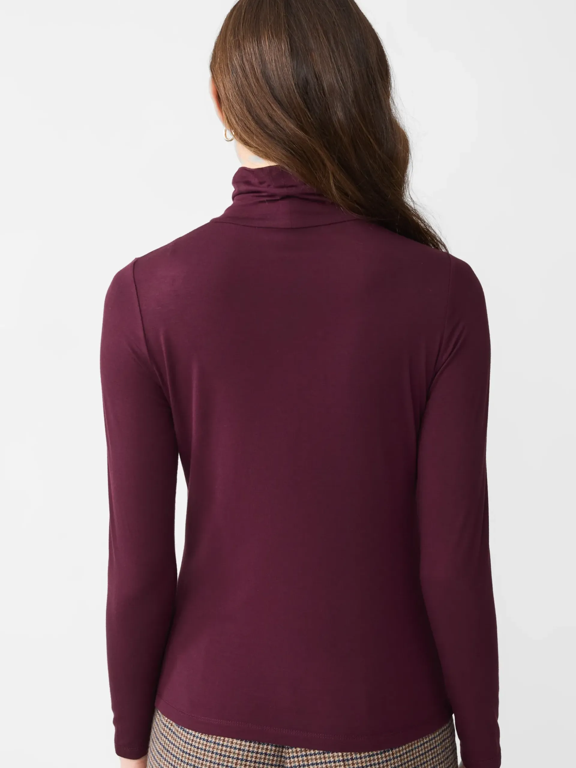 J.McLaughlin Nadia Turtleneck Burgundy Clearance