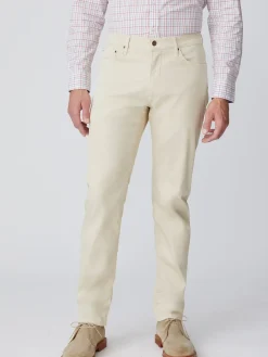 J.McLaughlin Parker 5-Pocket Straight Pants Sand Hot