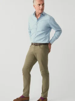 J.McLaughlin Parker 5-Pocket Straight Pants Olive Discount