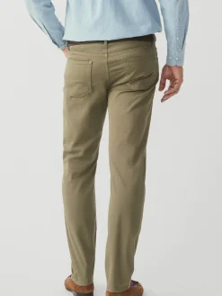 J.McLaughlin Parker 5-Pocket Straight Pants Olive Discount