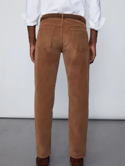 J.McLaughlin Parker 5-Pocket Straight Pants in Italian Stretch Cord Acorn Hot