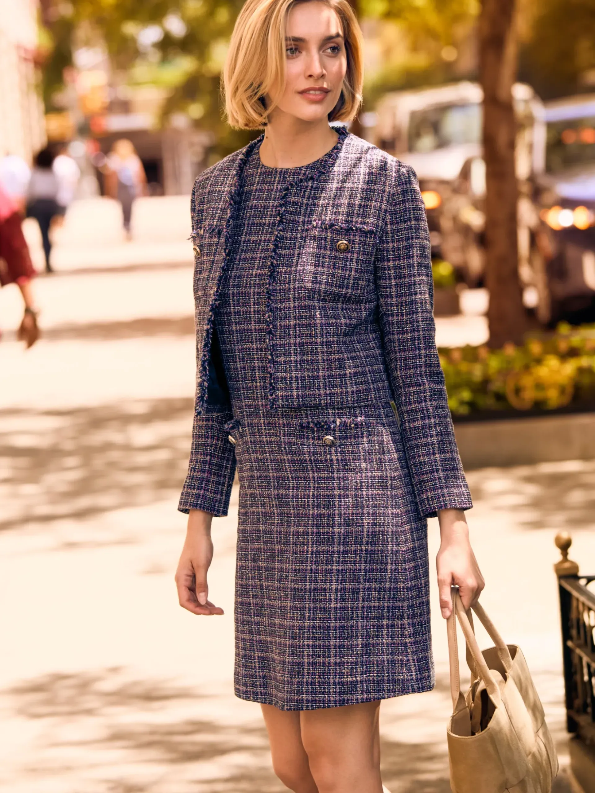 J.McLaughlin Pemille Tweed Jacket BlackMulti New