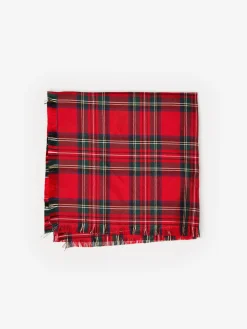 J.McLaughlin Pocket Square in Plaid RedMulti Online