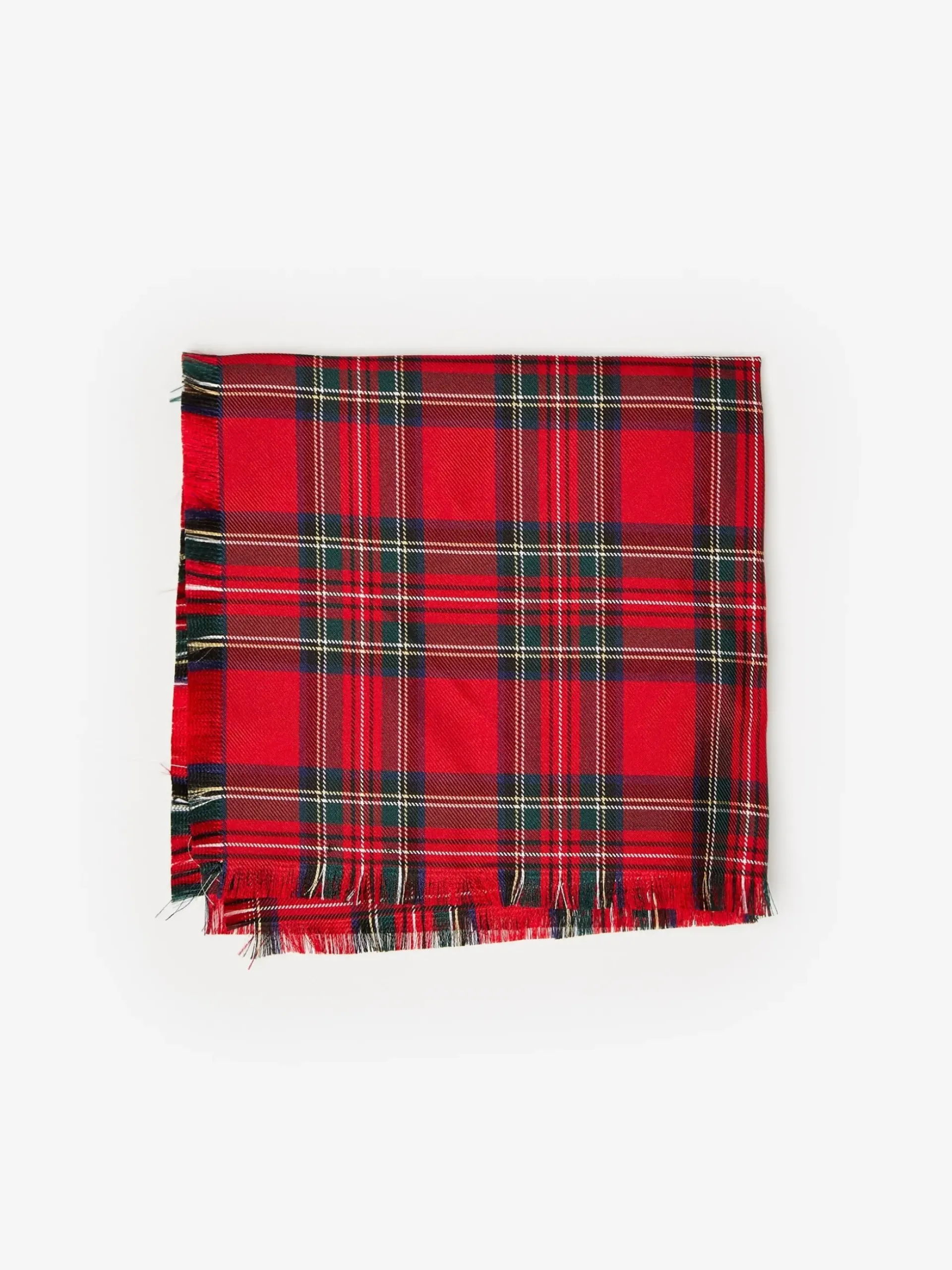 J.McLaughlin Pocket Square in Plaid RedMulti Online