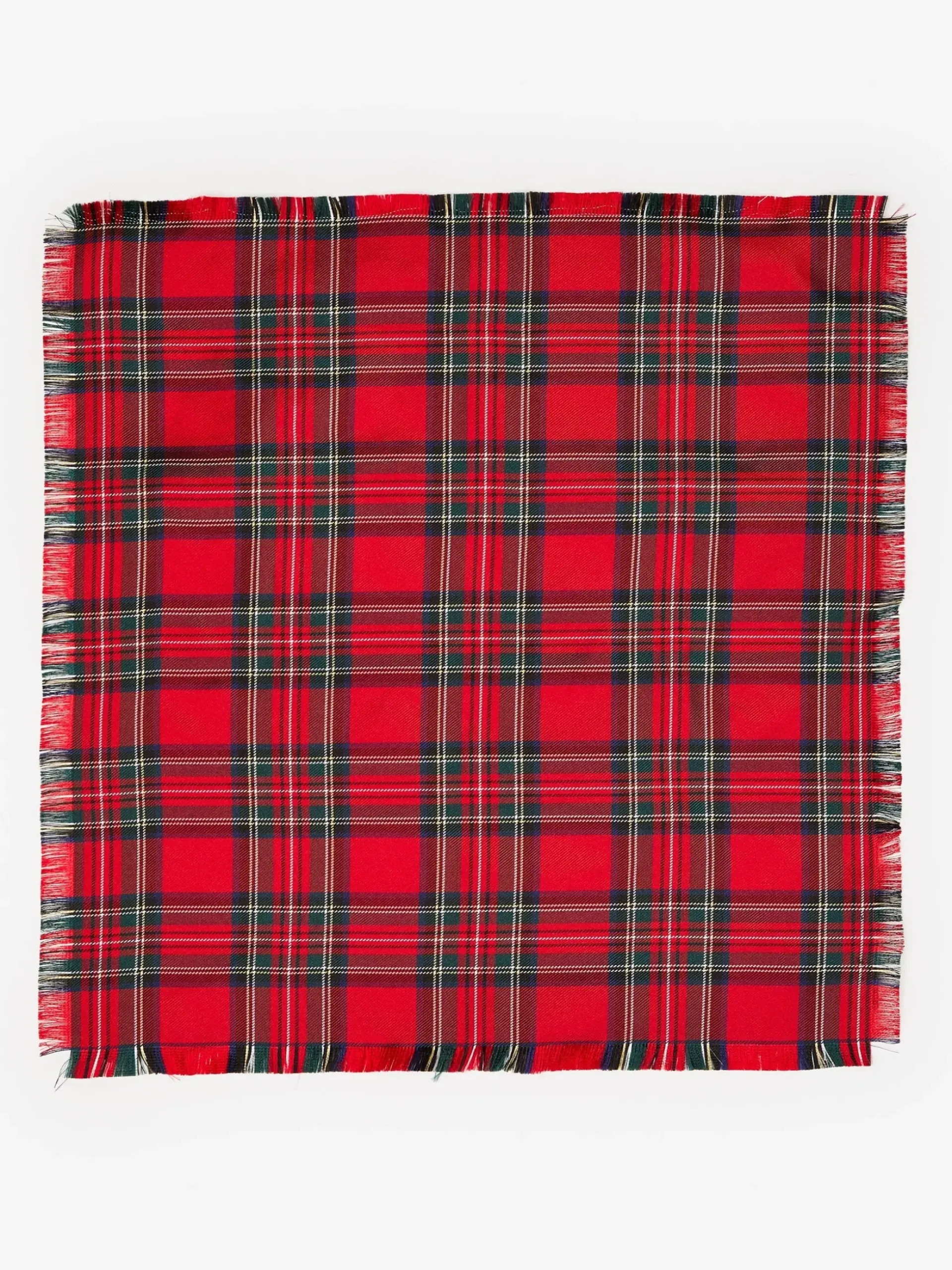 J.McLaughlin Pocket Square in Plaid RedMulti Online