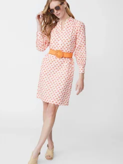 J.McLaughlin Popie Grasscloth Belt Orange Outlet