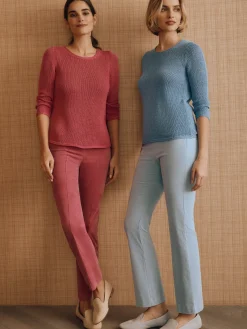 J.McLaughlin Raelyn Linen Blend Sweater HotPink Clearance