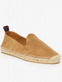 J.McLaughlin Rafe Suede Espadrilles Caramel Sale