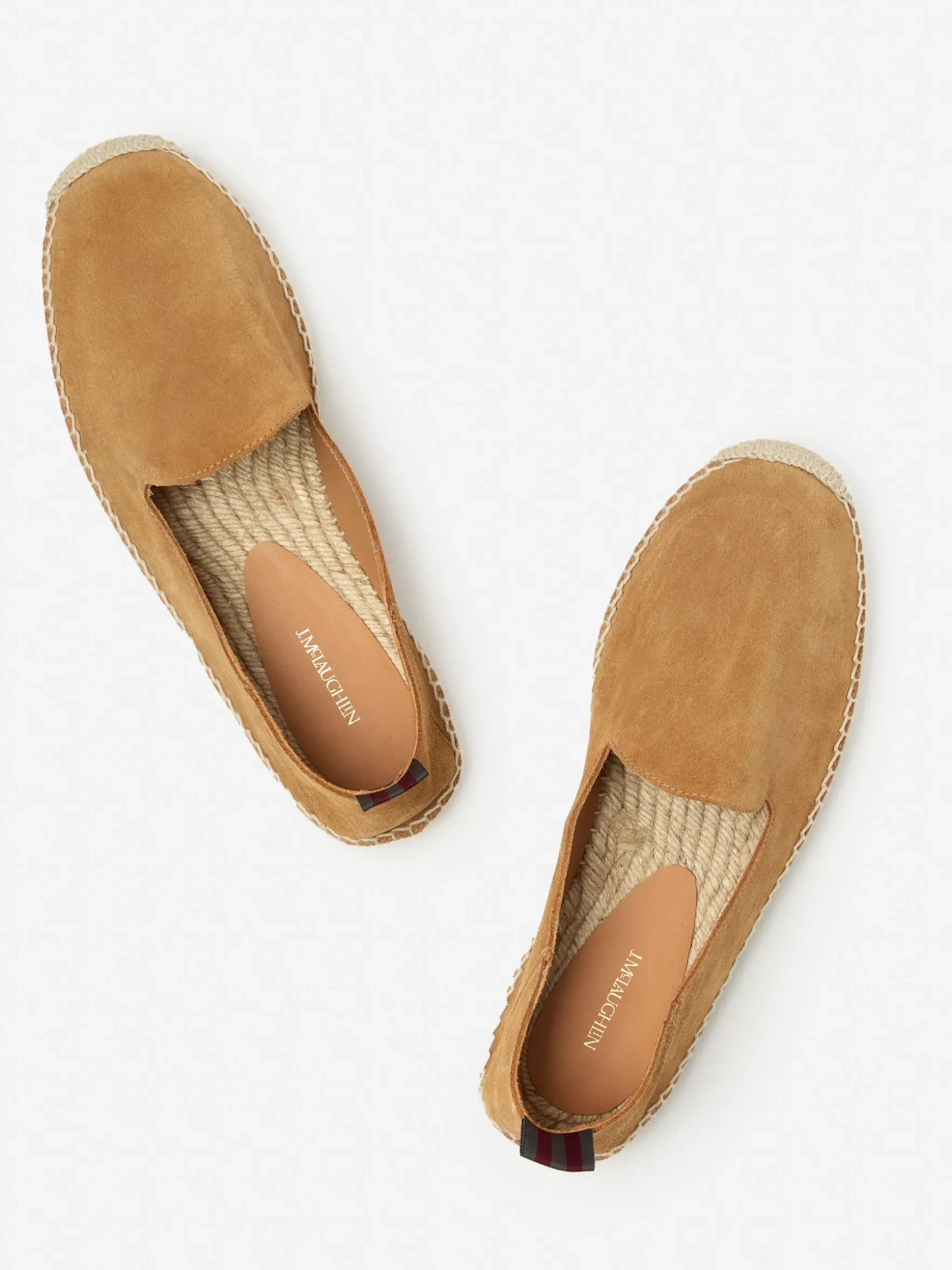 J.McLaughlin Rafe Suede Espadrilles Caramel Sale