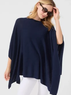 J.McLaughlin Rale Cashmere Poncho Navy Best