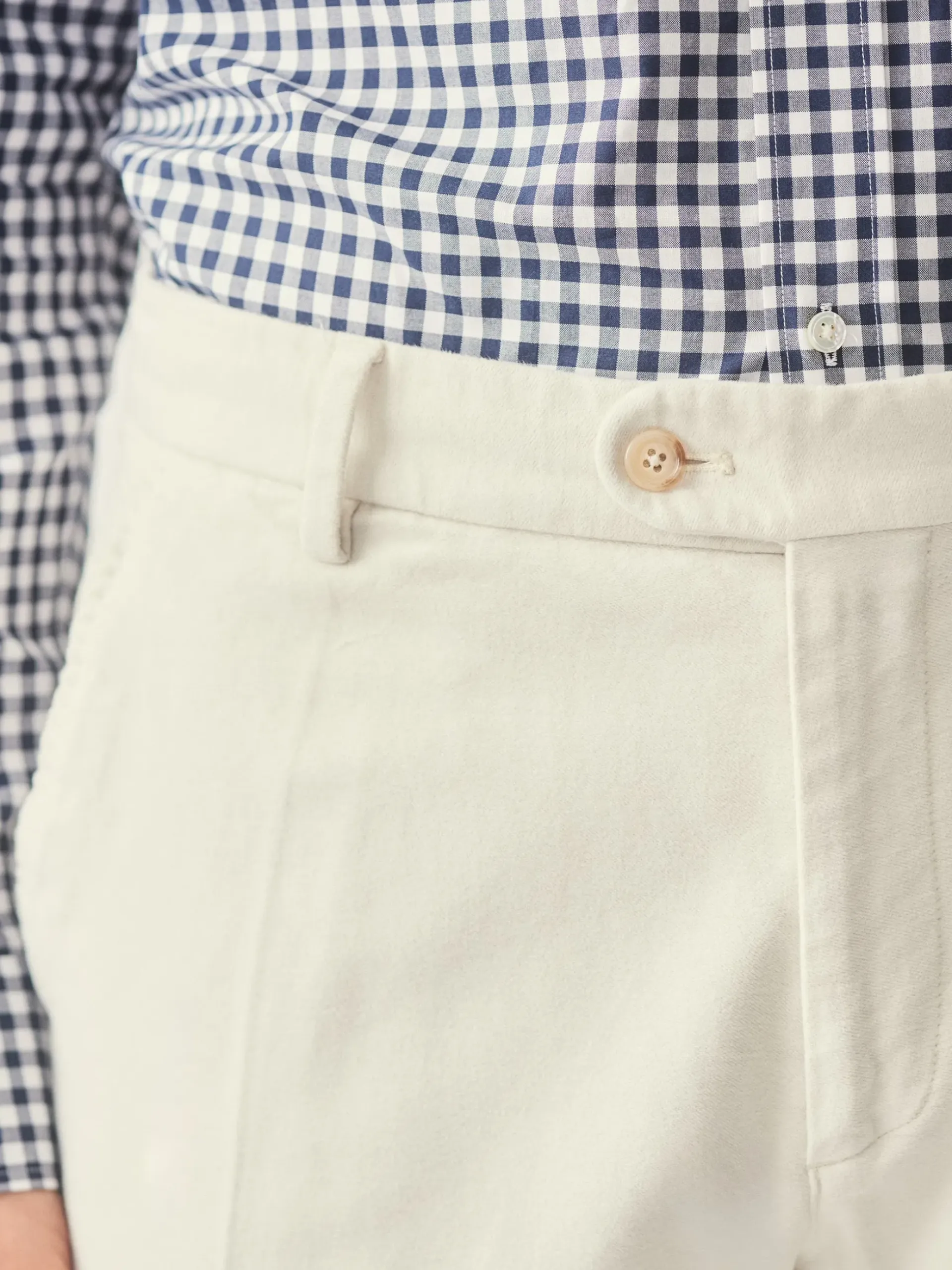 J.McLaughlin Redding Straight-Fit Chino Pants in Italian Moleskin Stone Online