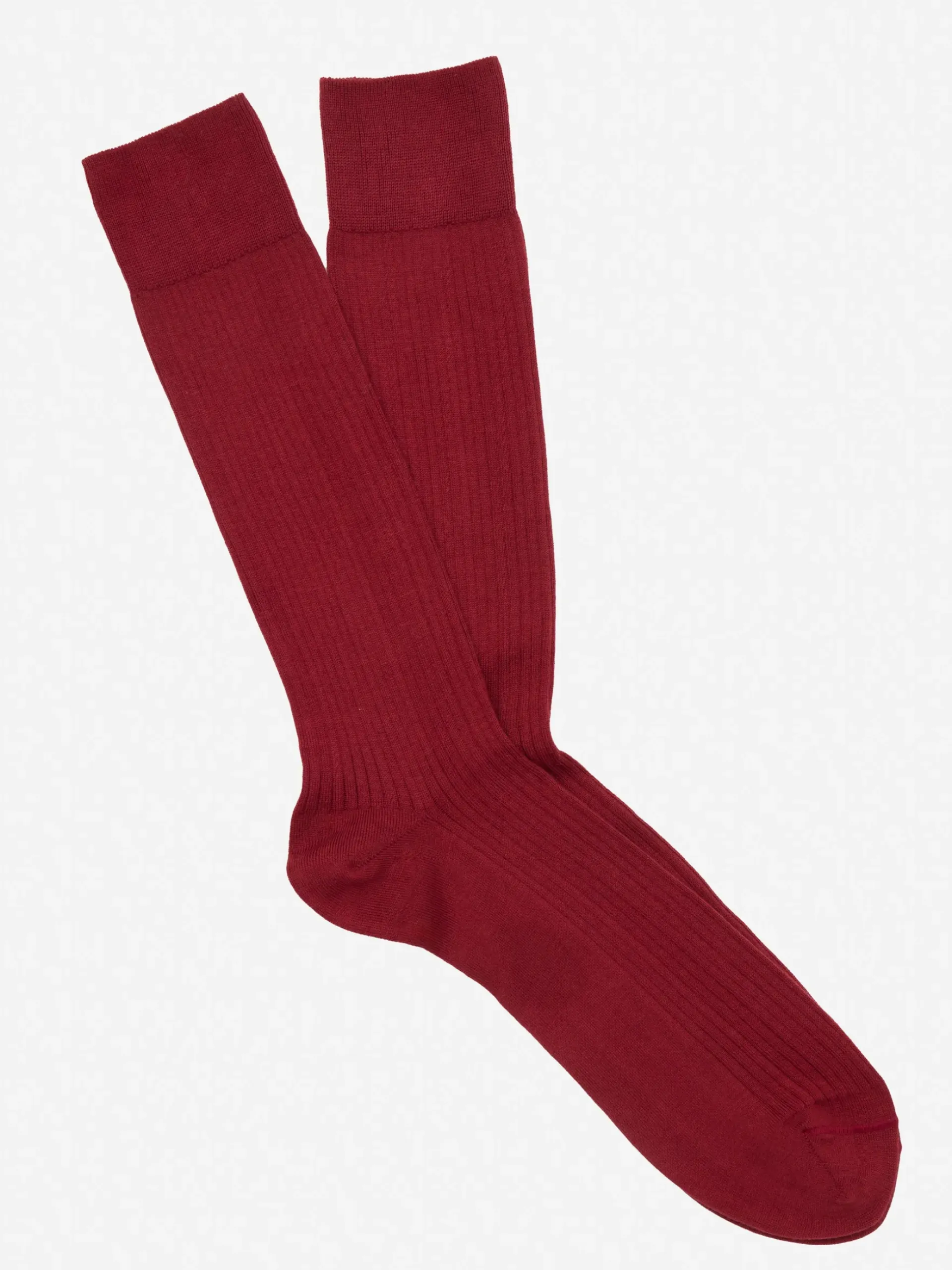 J.McLaughlin Ribbed Socks Sangria Fashion